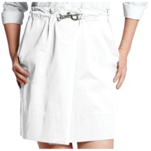 97%OFF レディースカジュアルスカート ランズエンドコットンツイルスカート - クリップウエスト（プラスサイズの女性用） Lands' End Cotton Twill Skirt - Clip Waist (For Plus Size Women)画像